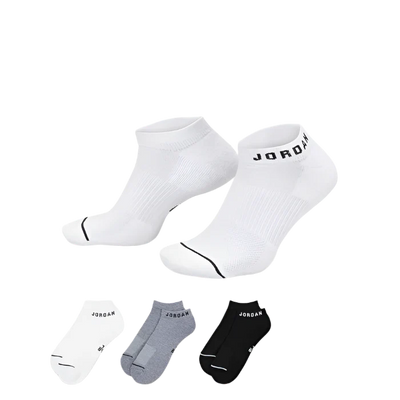 3 Pack Everyday Cushioned No Show Socks