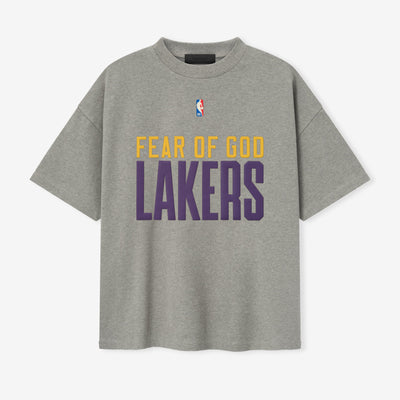 NBA x Essentials Los Angeles Lakers Heavy Jersey 90's Fit T-Shirt
