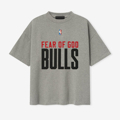 NBA x Essentials Chicago Bulls Heavy Jersey 90's Fit T-Shirt