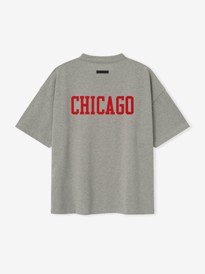 NBA x Essentials Chicago Bulls Heavy Jersey 90's Fit T-Shirt