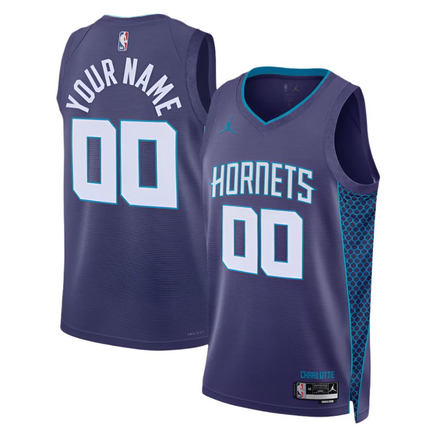 Boys Charlotte Hornets Blank Statement Swingman Replica Jersey