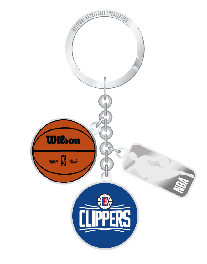 NBA Los Angeles Clippers Charm Keychain