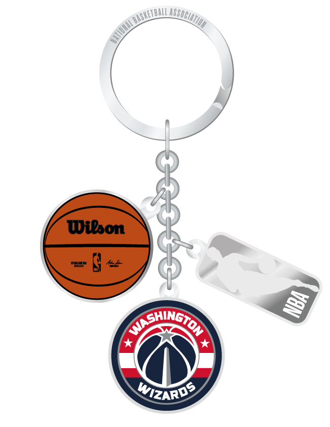 NBA Washington Wizzards Charm Keychain