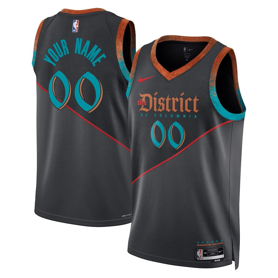 Boys Washington Wizards City Edition Swingman Replica Custom Jersey