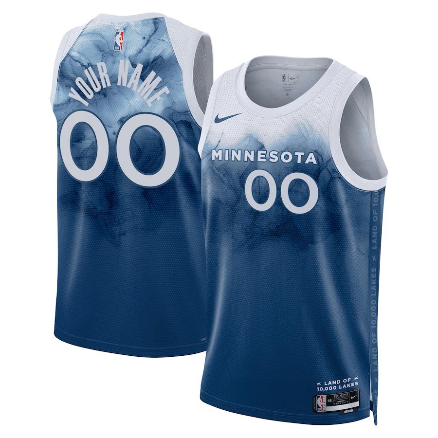 Boys Minnesota Timberwolves City Edition Swingman Replica Custom Jersey