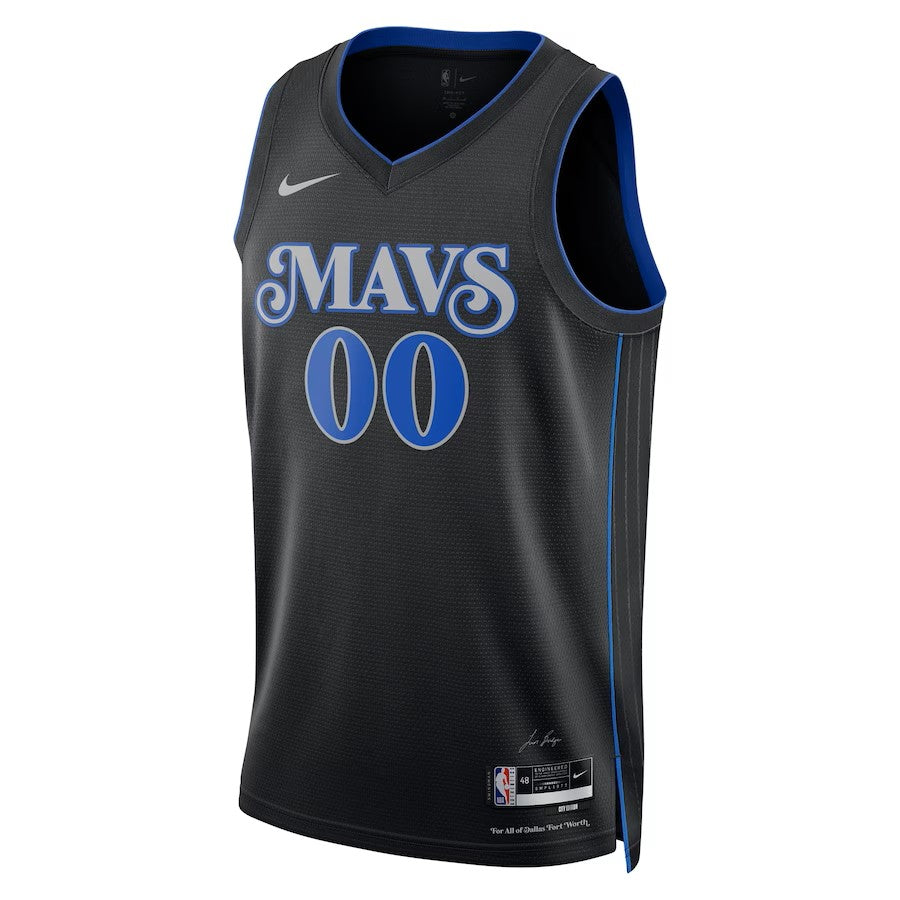 Boys Dallas Mavericks City Edition Swingman Replica Custom Jersey