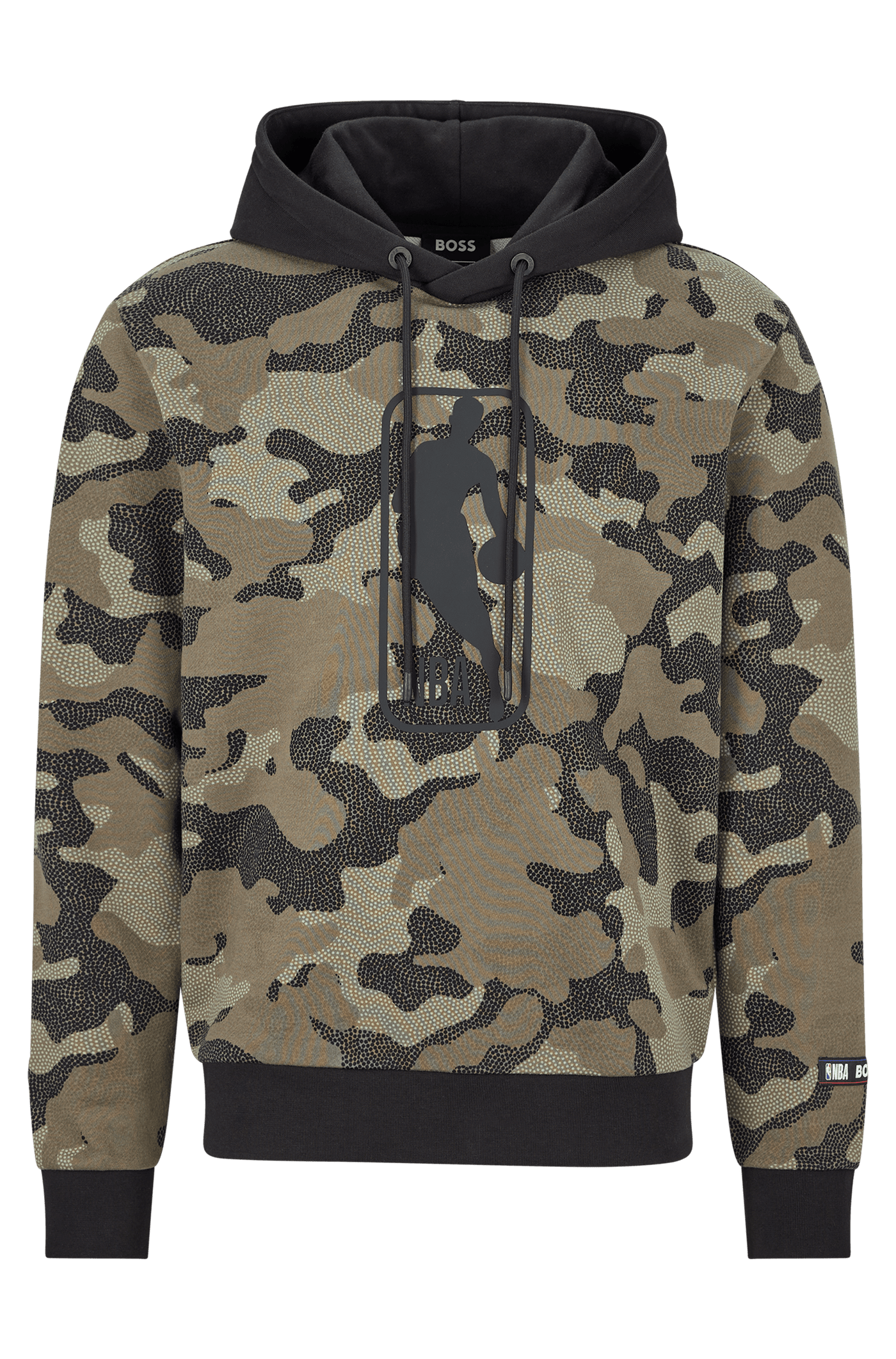 هودي رجالي NBA Camo بغطاء للرأس