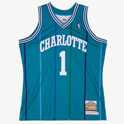 Mens Charlotte Hornets Muggsy Bogues 92 Replica Jersey