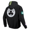 Mens Boston Celtics Hi-Vis FZ Fleece Hoodie