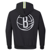 Mens Brooklyn Nets Hi-Vis FZ Fleece Hoodie