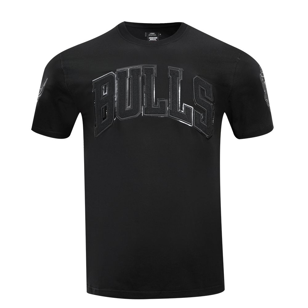 Mens Chicago Bulls Classic Triple Black T-Shirt