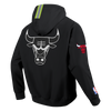 Mens Chicago Bulls Hi-Vis FZ Fleece Hoodie