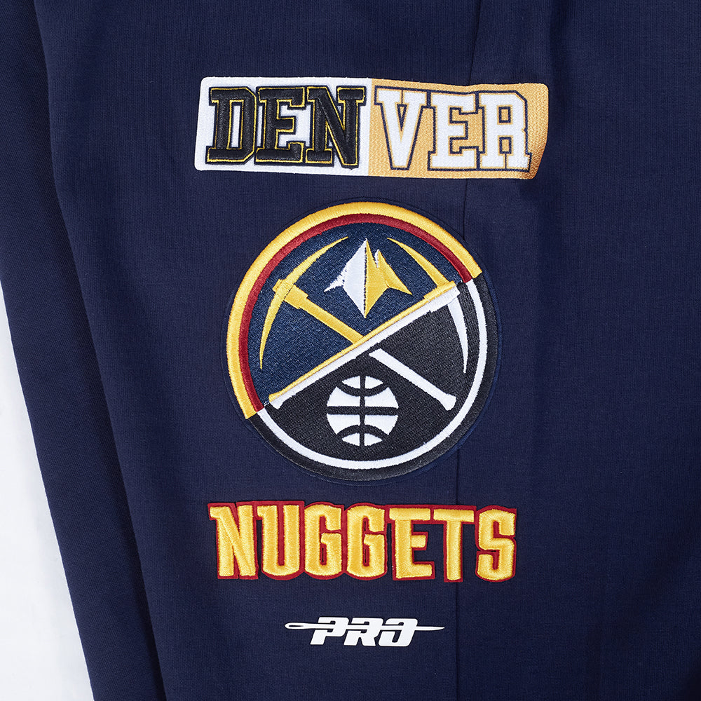 Mens Denver Nuggets Retro Classic Fleece Sweatpants