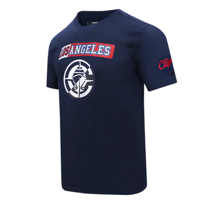 Mens LA Clippers Split Logo T-Shirt