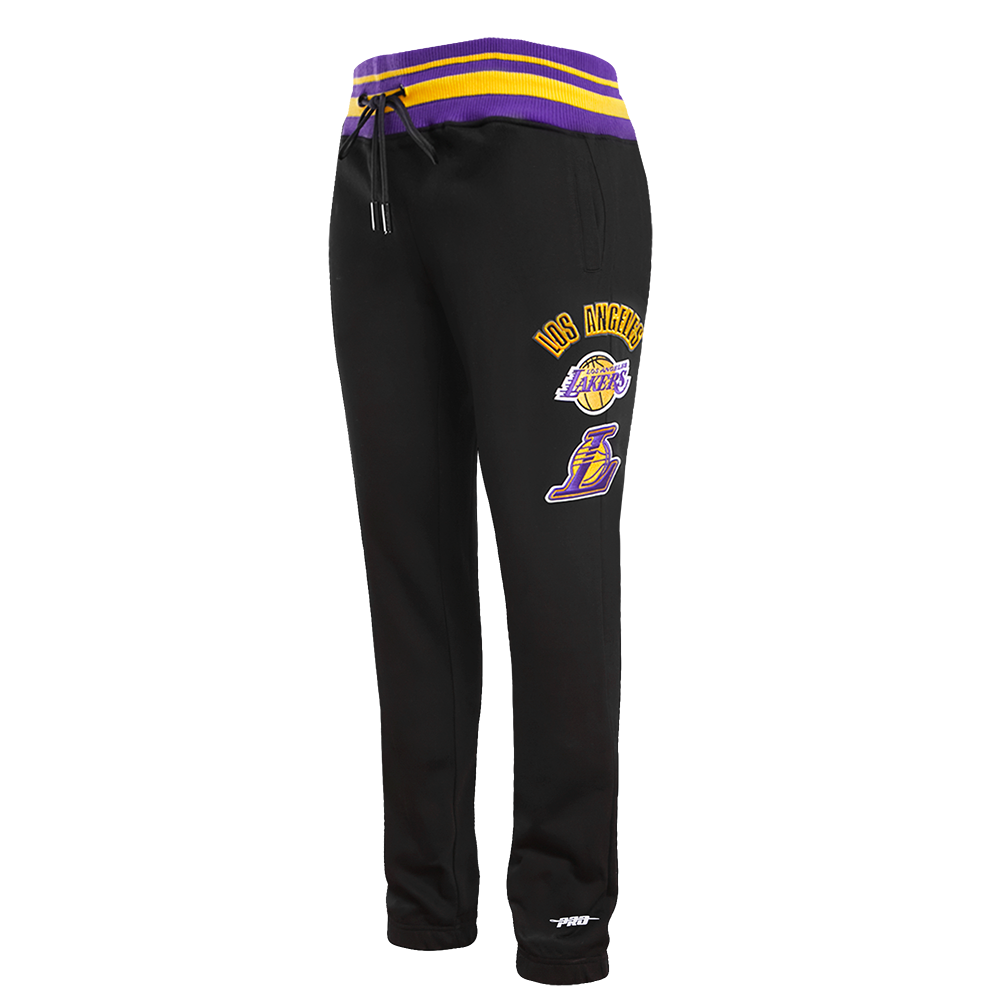 Mens Los Angeles Lakers Retro Classic Fleece Sweatpants