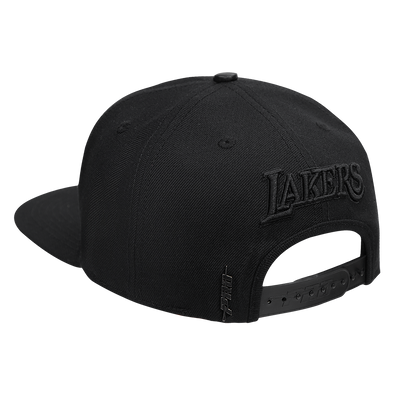 Mens Los Angeles Lakers Classic Triple Black Snapback Cap