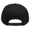 Mens Los Angeles Lakers Classic Triple Black Snapback Cap