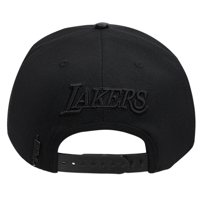 Mens Los Angeles Lakers Classic Triple Black Snapback Cap