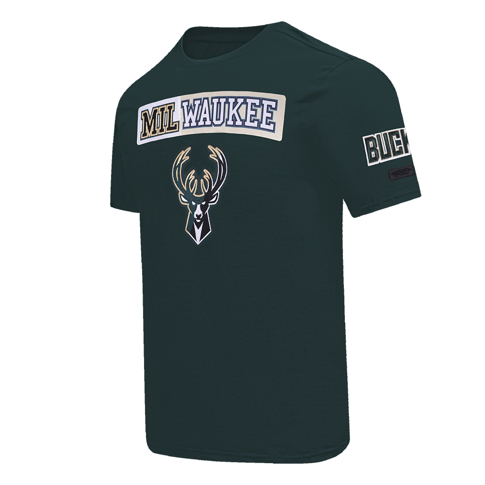 Mens Milwaukee Bucks Split Logo T-Shirt