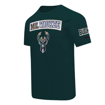 Mens Milwaukee Bucks Split Logo T-Shirt