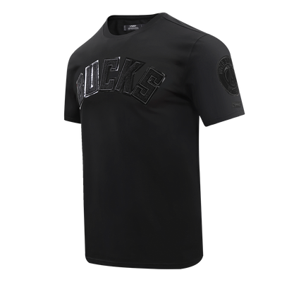 Mens Milwaukee Bucks Classic Triple Black T-Shirt