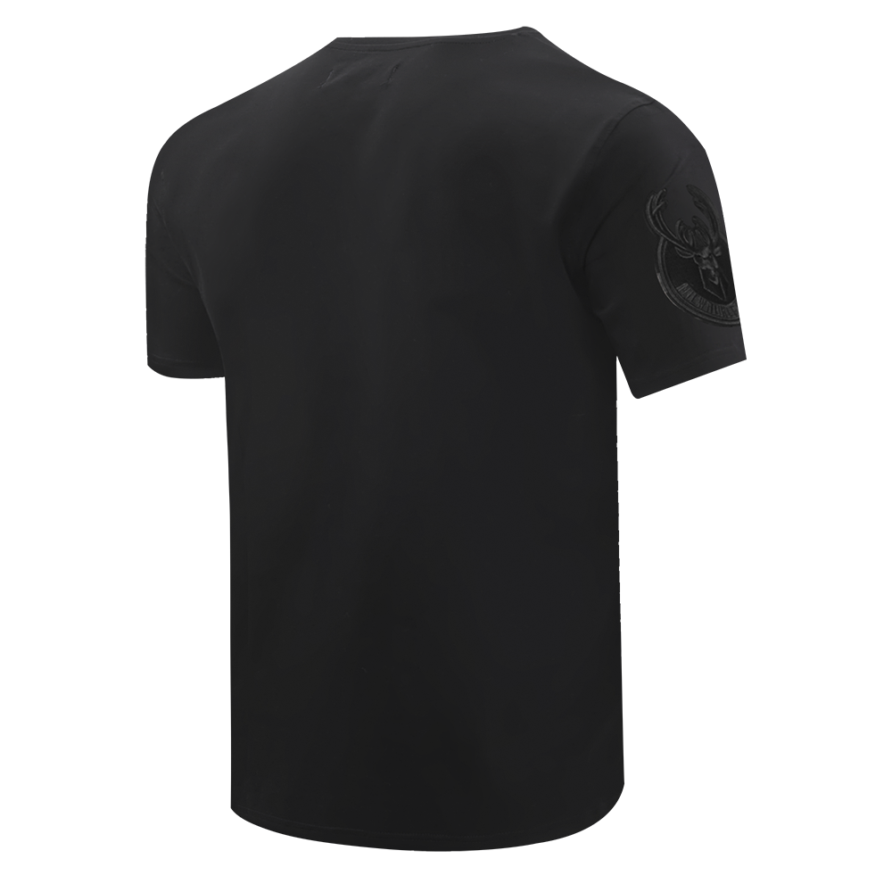 Mens Milwaukee Bucks Classic Triple Black T-Shirt