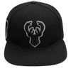 Mens Milwaukee Bucks Classic Triple Black Snapback Cap