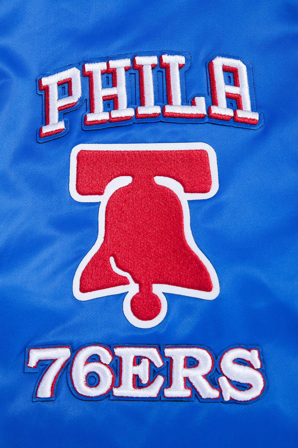 Mens Philadelphia 76ers Classic Retro Satin Jacket