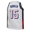 Junior Devin Booker USA Home White Jersey