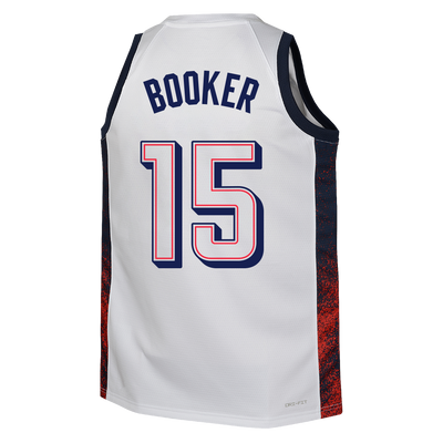 Mens Devin Booker USA Home White Jersey