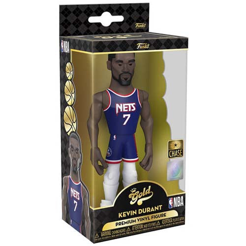 Gold 5" NBA:  Brooklyn Nets- Kevin Durant Figurine