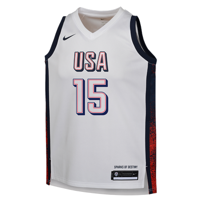 Mens Devin Booker USA Home White Jersey