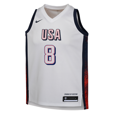 Mens Kawhi Leonard USA Home White Jersey