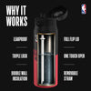 Chicago Bulls 50 Series 750ml Insulated Water Bottle