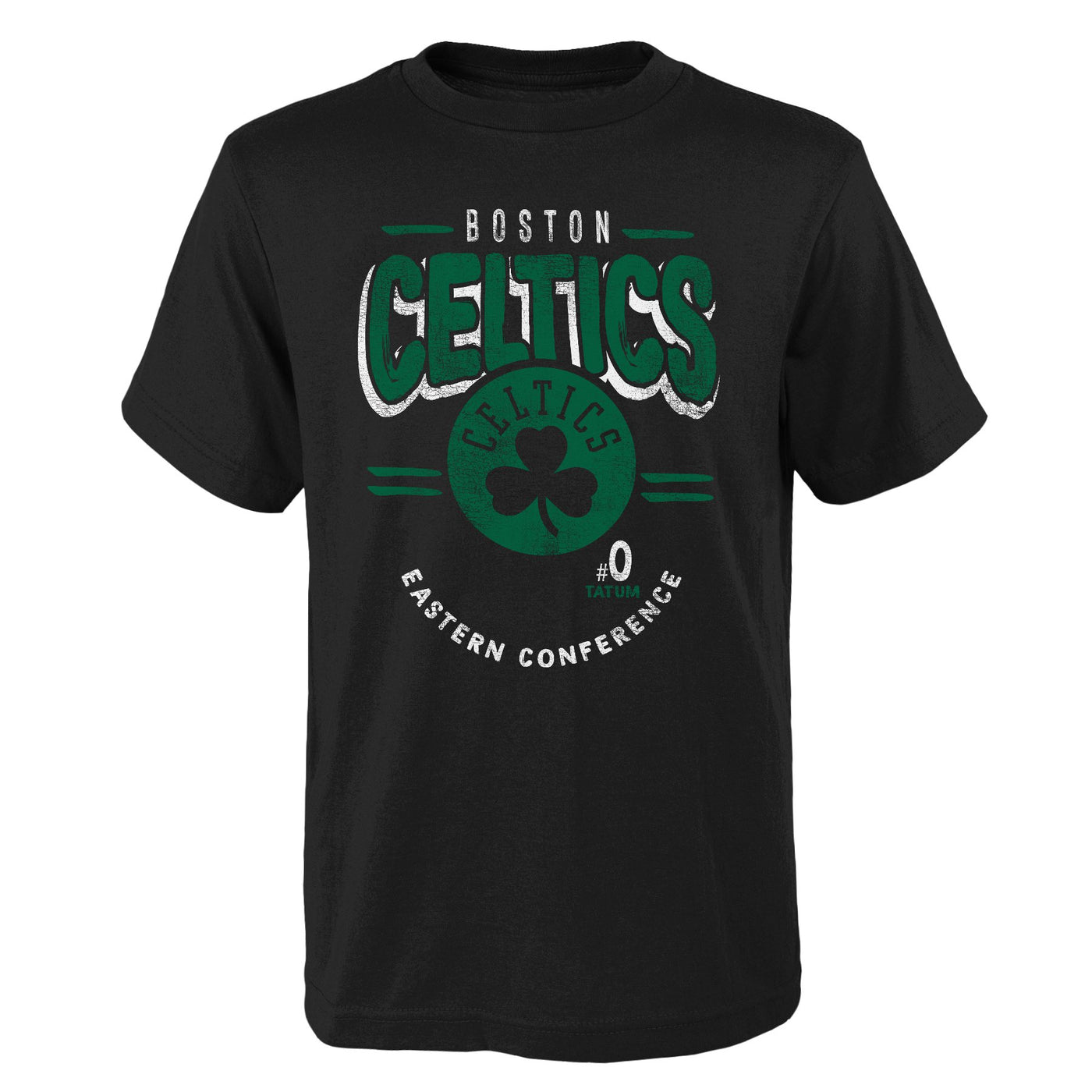 Mens Jayson Tatum Boston Celtics Graphic Team Short Sleeve T-Shirt