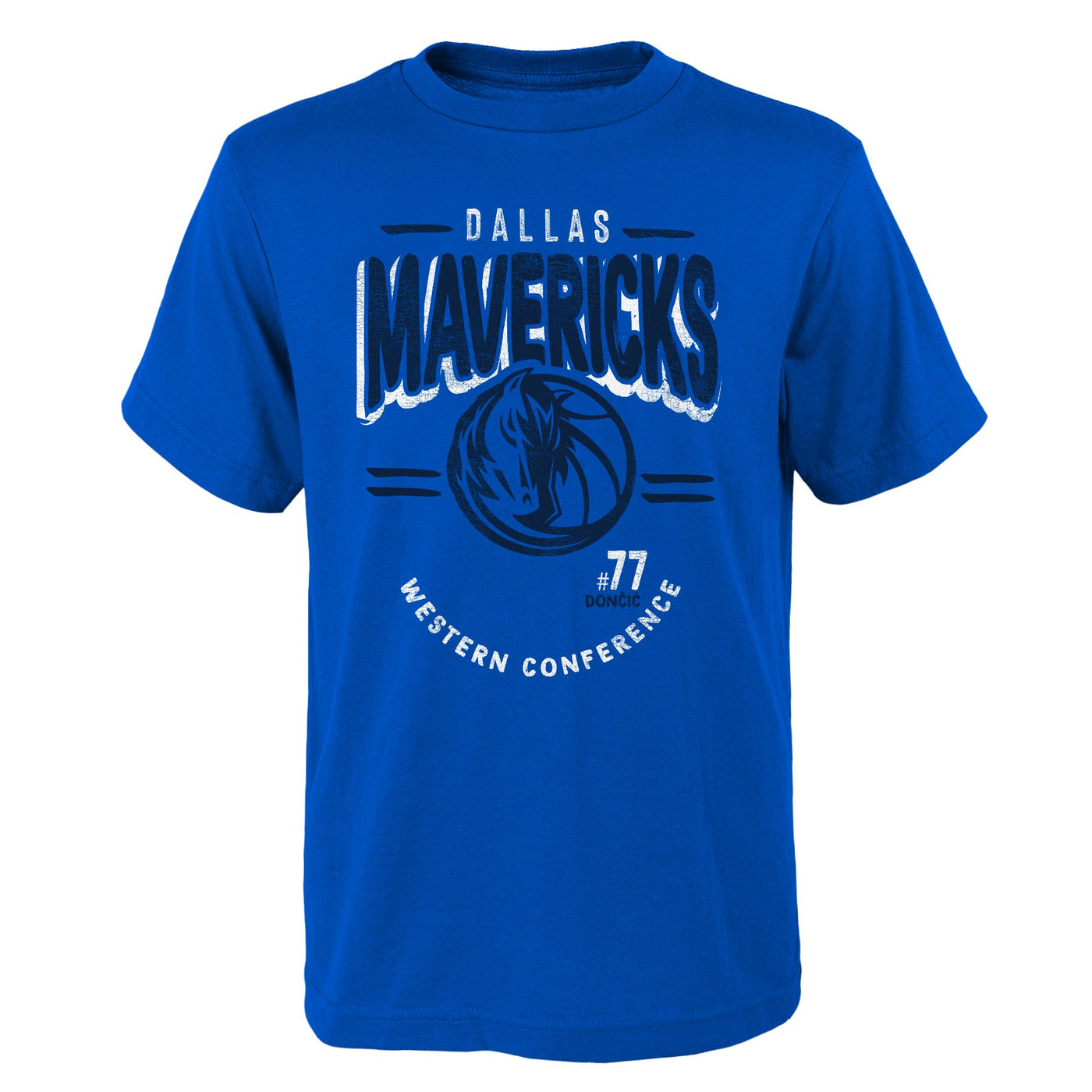 Mens Luke Doncic Dallas Mavericks Graphic Team Short Sleeve T-Shirt