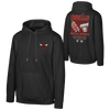 Mens Chicago Bulls Brushed Back Fleece Hoodie