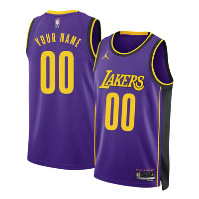 Junior Los Angeles Lakers Statement Swingman Replica Custom Jersey