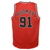 Junior Chicago Bulls Dennis Rodman Swingman Road Jersey