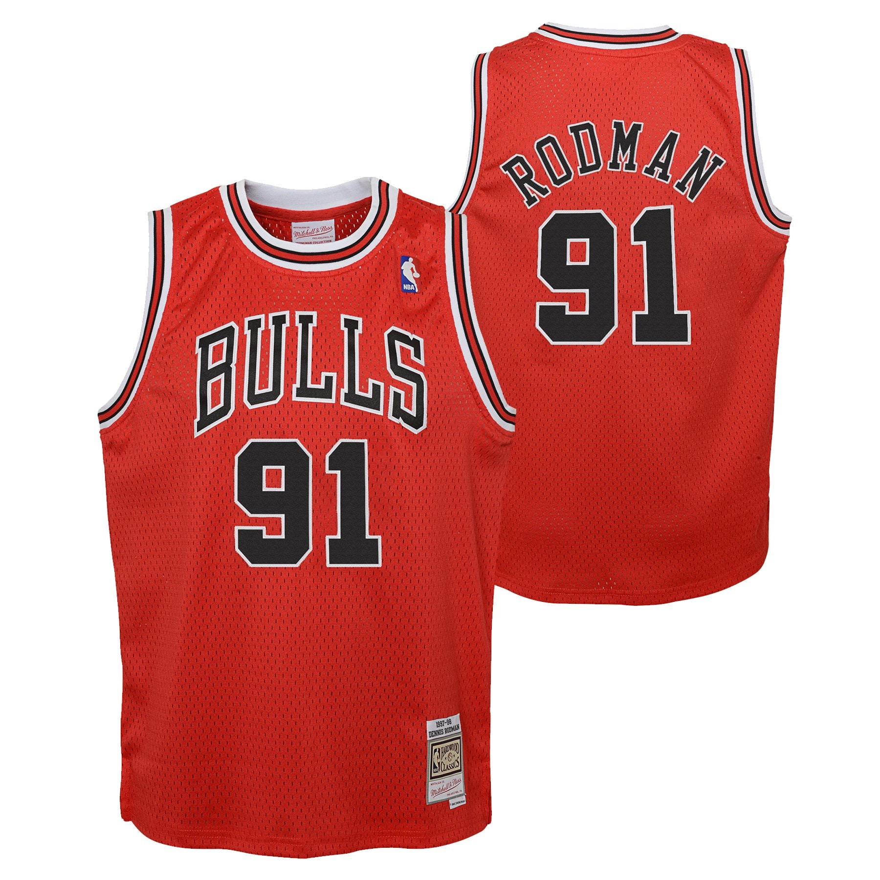 Shop Junior Chicago Bulls Dennis Rodman Swingman Road Jersey Online ...