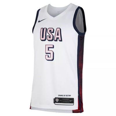 Mens Anthony Edwards USA Home White Jersey