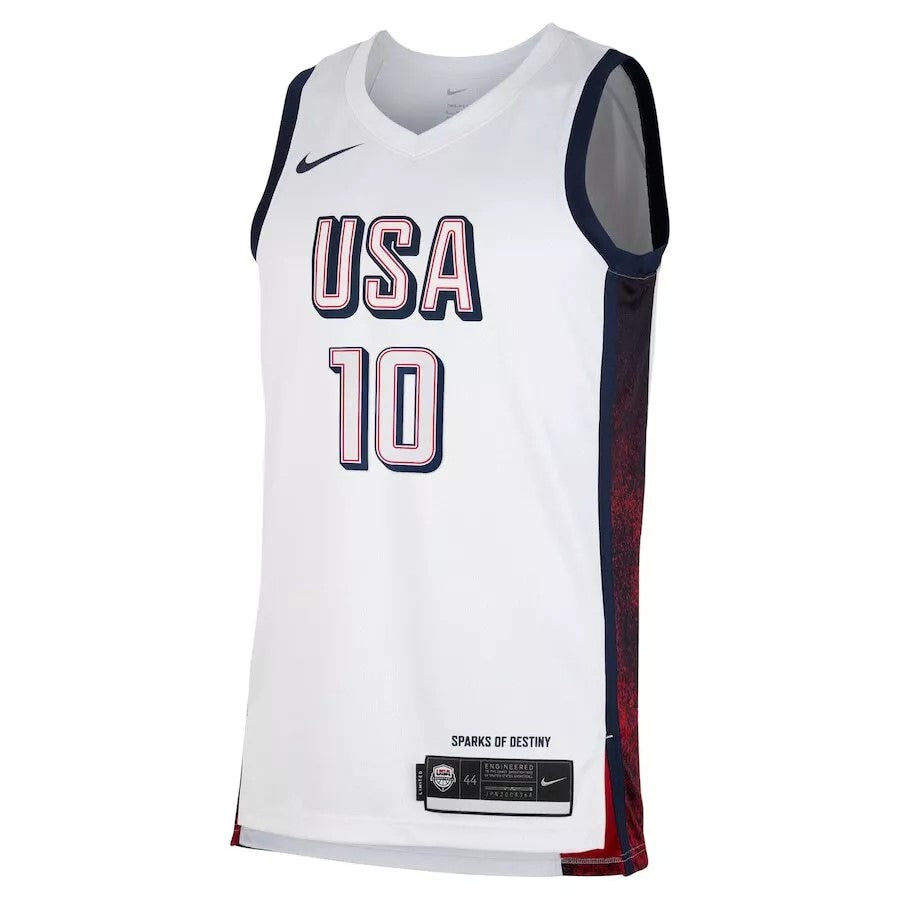 Junior Jayson Tatum USA Home White Jersey