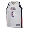Junior Kawhi Leonard USA Home White Jersey