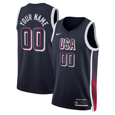 Mens Blank USA Road Navy Jersey