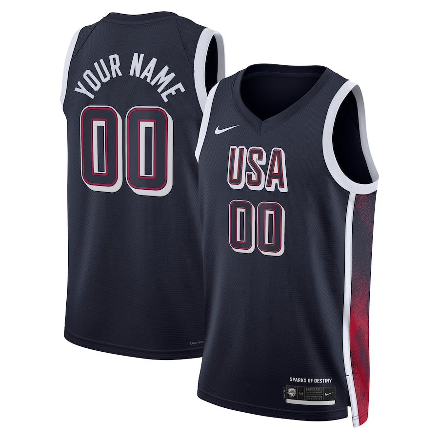 Junior Blank USA Road Navy Jersey