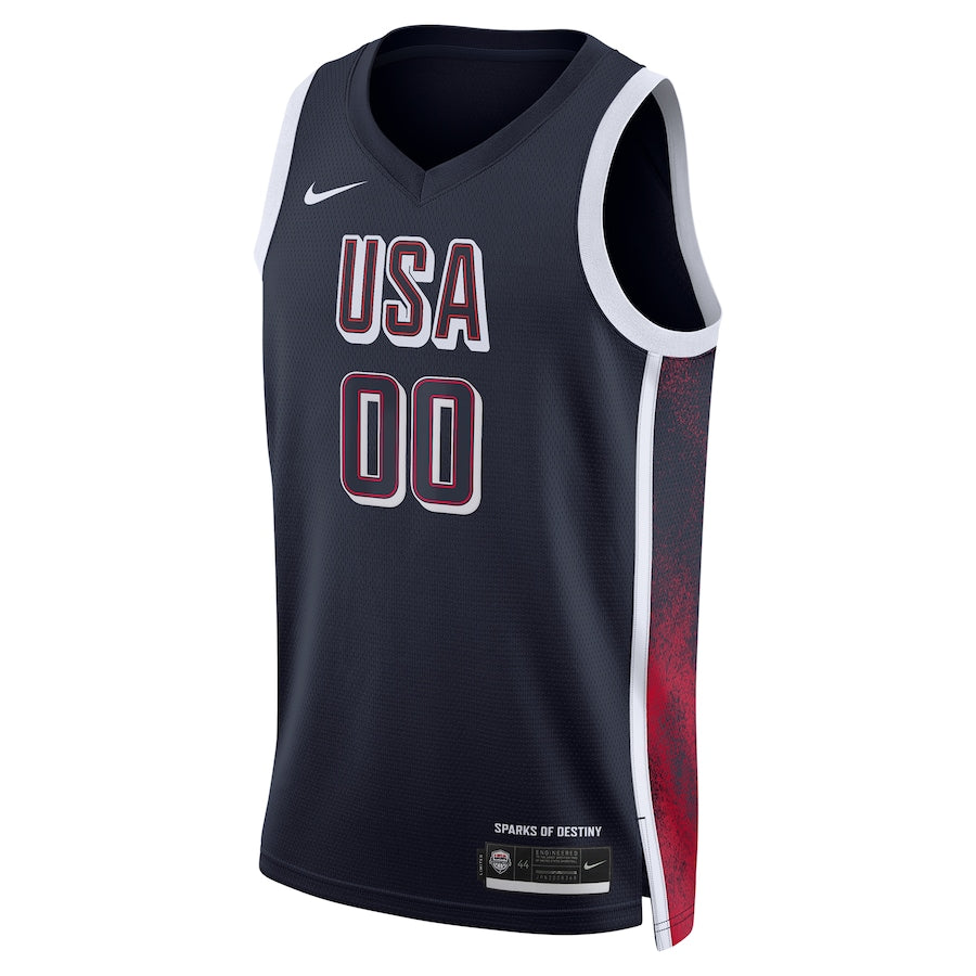 Junior Blank USA Road Navy Jersey