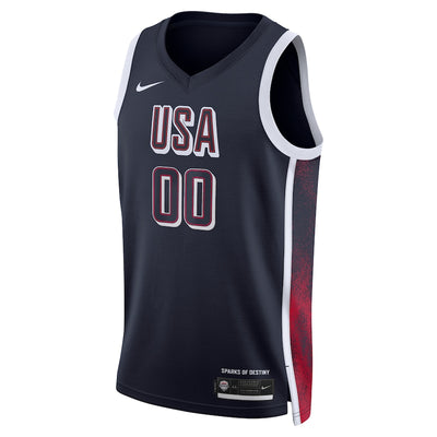 Mens Blank USA Road Navy Jersey