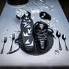 Mens La Francé Black Chrome Shoe