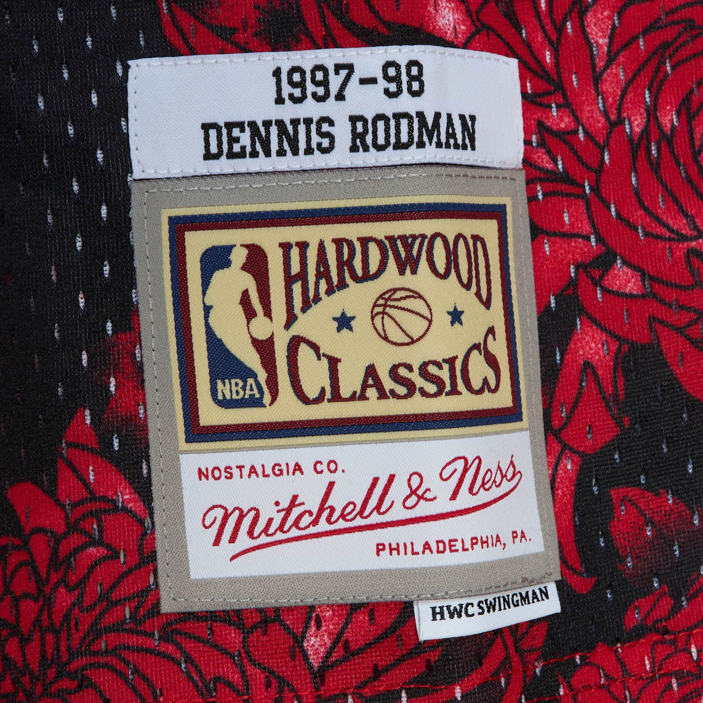 Men's Dennis Rodman 1997-98 Hardwood Classics Swingman Jersey