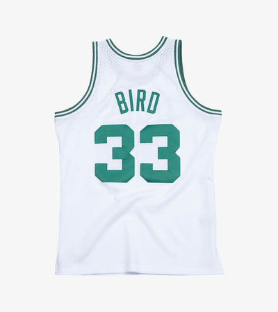Mens Boston Celtics Larry Bird 85 Swing Home Replica Jersey